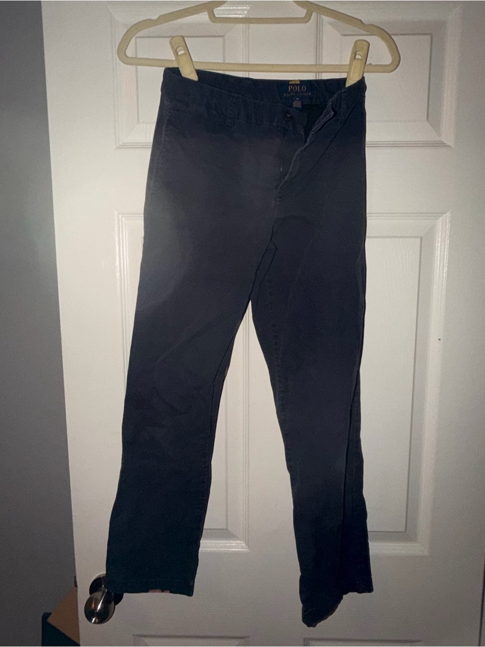 Polo Ralph Lauren Navy Chino Pants Size 14 – Hem Discoloration
